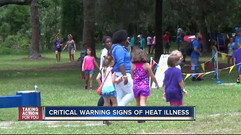 Critical warning signs of heat illness