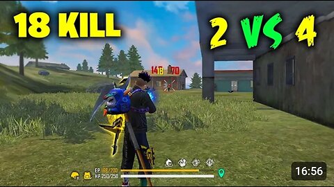 One vs Four 18 Kill AWM + AUG OverPower Gameplay - PUBG