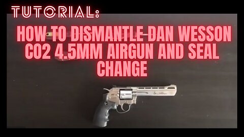 Tutorial: How to dismantle Dan Wesson co2 4.5mm airgun and seal change.