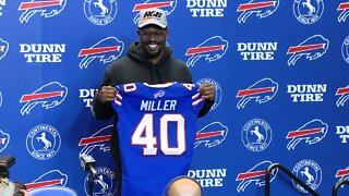 Von Miller speaks after signing with the Buffalo Bills
