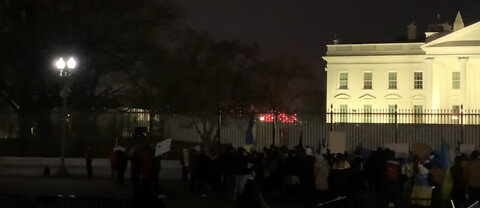 Strange! Fireworks Explode At The White House / "President Biden The World Is Watching You"