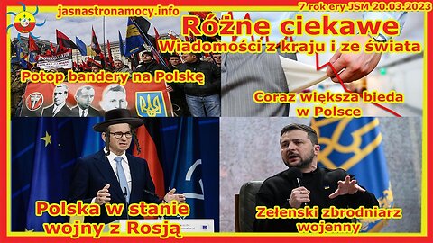 Różne ciekawe wiadomości z Kraju i ze Świata Potop bandery na Polskę Coraz większa bieda w Polsce