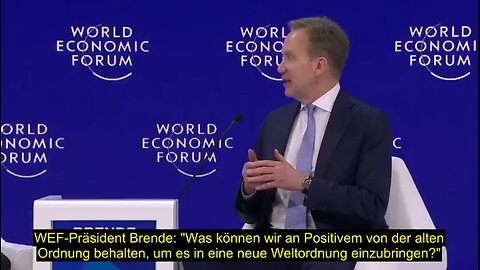 WEF-Präsident Brende: "Was können wir an Positivem von der alten Ordnung behalten