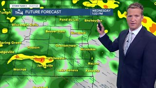 Showers likely Wednesday, mostly cloudy and breezy