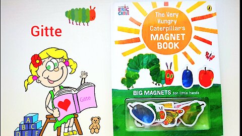 The Very Hungry Caterpillar's Magnet Book Read Aloud (learn colours , shapes and numbers)