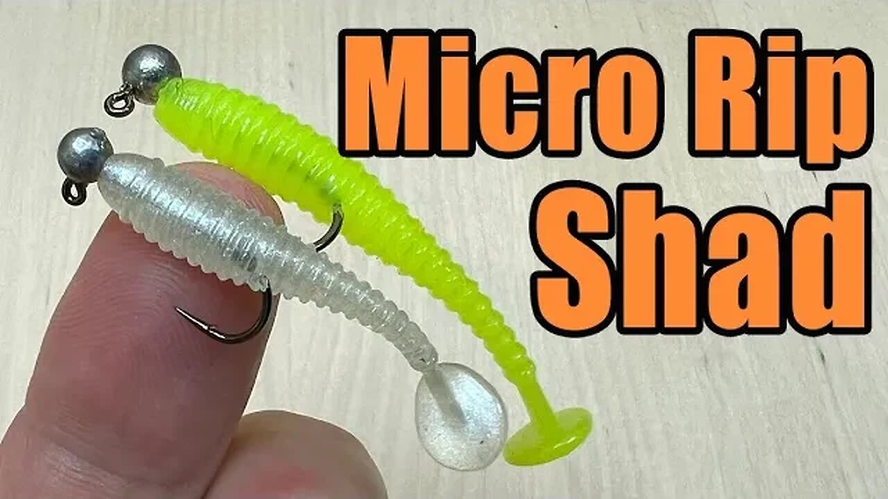 Rip Shad (1.5 & 2) Micro Finesse Swimbait For Panfish, Crappie