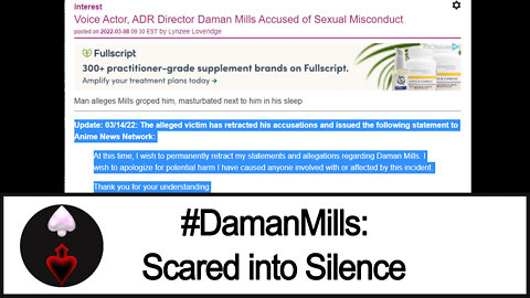 Daman Mills: Victim Retracts Allegations