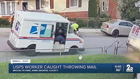 'That's your mail. Someone could pick it up' Mail carrier caught tossing mail out of truck