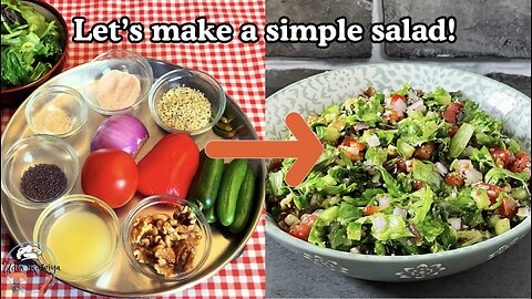 Easy Raw VEGAN Salad Recipe 🥗