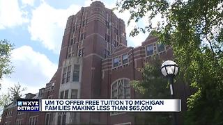 U of M to offer free tuition to some