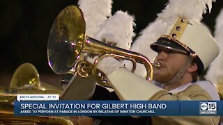 Churchill's great-grandson invites Gilbert High School band to London