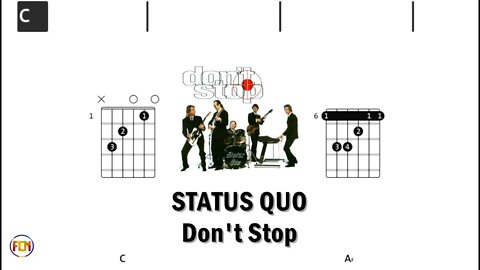 STATUS QUO Don't Stop - (Chords & Lyrics like a Karaoke) HD