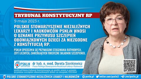 Trybunał Konstytucyjny - PSNLiN przymus szczepień obowiązkowych dzieci niezgodny z Konstytucją RP