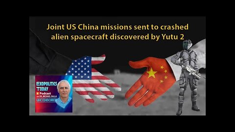Joint US China missions sent to crashed alien spacecraft found by Yutu 2!