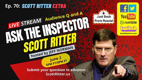 Scott Ritter Extra Ep. 70: Ask the Inspector (Just back from Russia!)