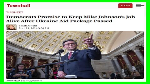 4/23/2024 - Democrat Promise to Save Mike Johnson's Speakership