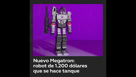 Robosen lanza Megatron, un robot que se transforma en tanque