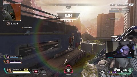 Apex Legends [PC] with a controller - Bangalore to the Champions Circle Full match + commentary.