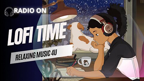 LoFi Music Cafe ☕✨📗🔴 | 📻Radio On | 24x7 | lofi Hip Hop chillhop beats to Relax Study Work