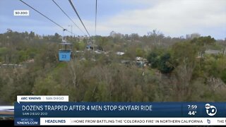 Dozens trapped after 4 men stop Skyfari ride