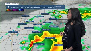 Scattered Rain & T-Storms Today