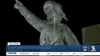 Xavier statue vandalized ahead of Crosstown Shootout