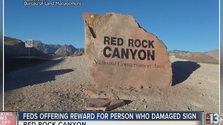 Bureau of Land Management offering $1,000 for information about Red Rock vandalism