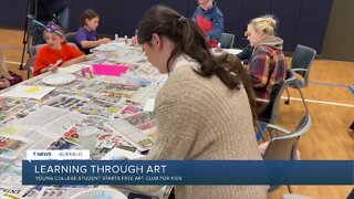 Young college student helps kids put emphasis on the arts