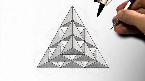 Drawing a Pyramid of Tetrahedrons ▲ Sacred Geometry