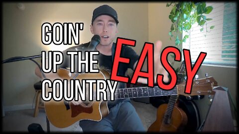 Goin' Up The Country [ * tutorial * ] EASY CHORDS #guitar #forbeginners