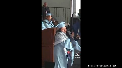 Unhinged Woke Grad Zip Ties Hands, Rips Up Diploma In Wild Ceremony