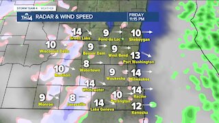 Friday night temperatures near freezing