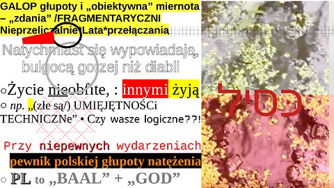 GALOP głupoty i „obiektywna” miernota – „zdania” /FRAGMENTARYCZNI Nieprzeliczalnie*Lata*przełączania