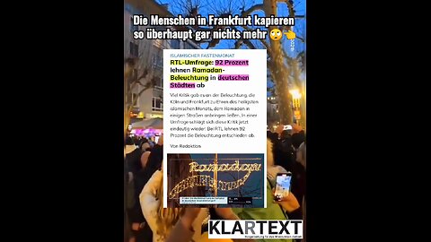Ramadanbeleuchtung in Frankfurt - kulturelle Aneignung oder Religionskritik da in der "Fressgass"