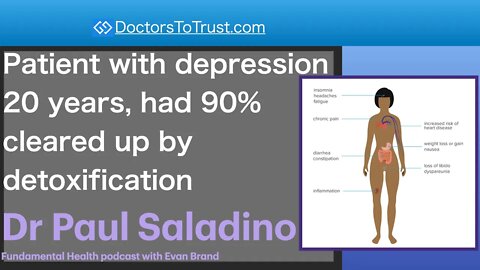 DR PAUL SALADINO 6 | Patient with depression20 years, had 90% cleared up by detoxification