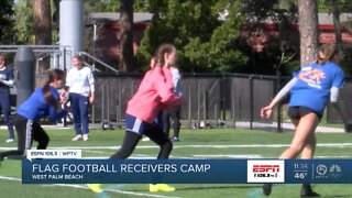 Keiser flag football hosts wide receivers camp