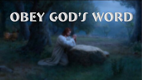 Obey God's Word Presentation at church