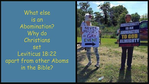 Holy Bible - Homosexuality an Abomination. Christians - Should not be raised higher than other sin.