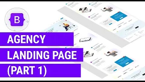 Agency landing page template responsive web design using Bootstrap (Services Section)-Part 2