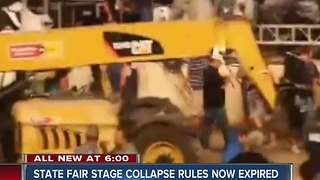 State fair stage collapse rules now expired