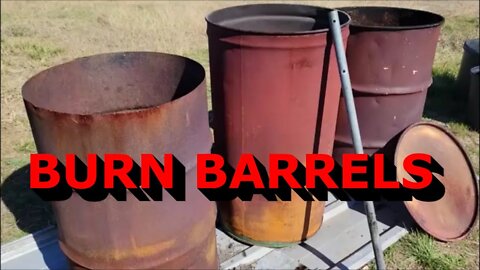 Burn Barrel Ideas - 55 Gallon Drums