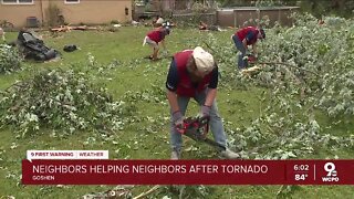 Neighbors helping neighbors after tornado hits Goshen