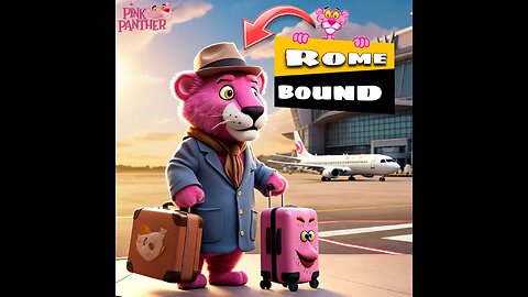 Rome bound (pink panther)