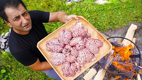 COOKING LAMB BRAINS - FRIED LAMBS' BRAIN RECIPE BY WILDERNESS COOKING