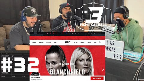 The 3 Fight Casuals - #32 - UFC Blanchfield vs Fiorot PREDICTIONS - Tsyzu vs Fundora