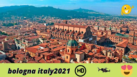 bologna italy(from sky)2021-beautigul city