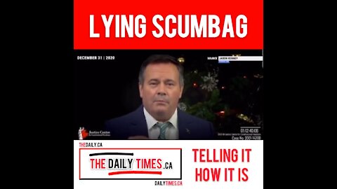 Jason Kenney Lying Scumbag