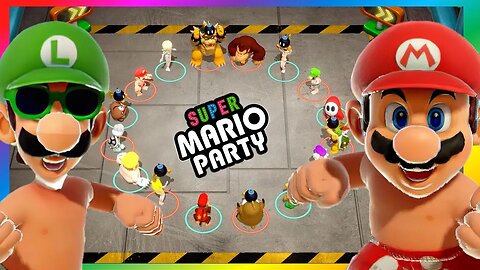 Super Mario Party - Lit Potato Minigame - Mario Luigi VS Wario Waluigi