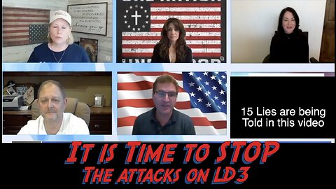 It is time to stop the attacks on LD3 by these disruptors, and work to win in 2024.