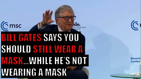 BILL GATES COMPARES MASK WEARING TO WEARING PANTS | GASLIGHTS ABOUT COVID MISINFORMATION